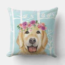 Happy Blume Animal in Blue Forest-Dog Retriever