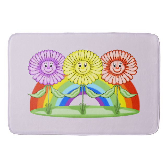 Happy Blume Bath Mat Badematte (Vorderseite)