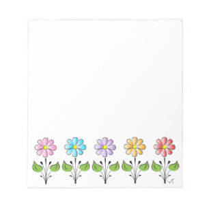 Happy Blume Multi Colors Notizblock