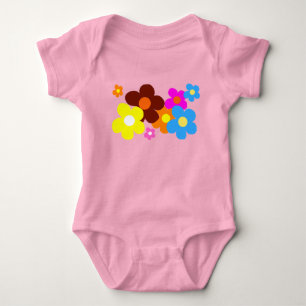 Happy Blume Pastellrosa Baby Strampler