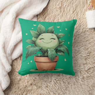 Happy Blume Pot Niedliche Pflanze Kissen