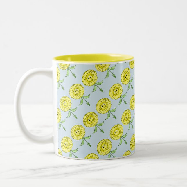 Happy Blume Tasse (Links)