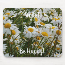 Happy Blume Wiese - Happy face lächelnd düster