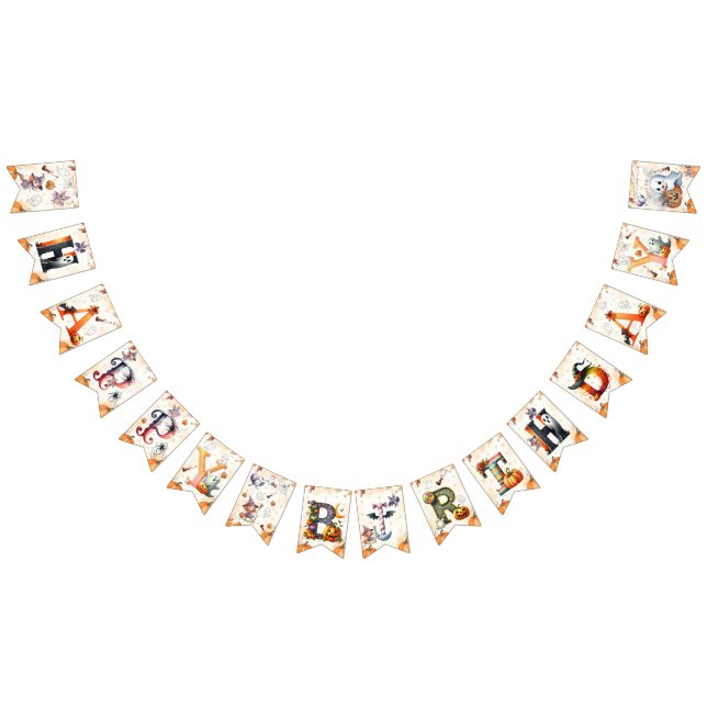 Happy Boo Halloween Banner - Niedlich Ghost (Alle)
