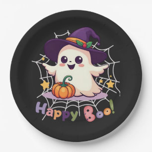 Happy Boo Niedlich Ghost Pappteller
