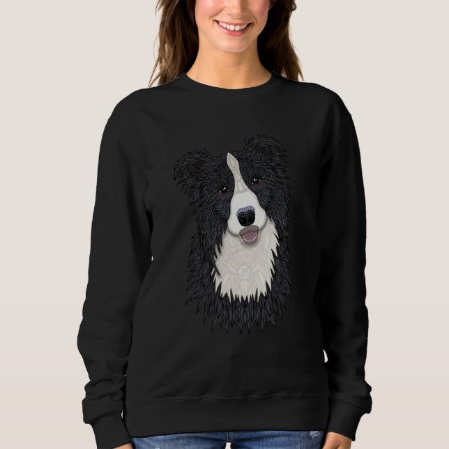 Happy Border Collie by Love Passion  idea Sweatshirt (Vorderseite)