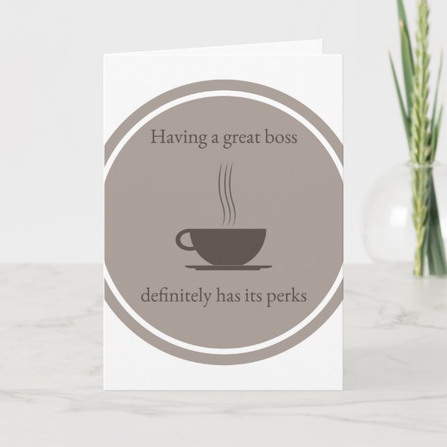 Happy Boss's Day Card Karte (Vorderseite)