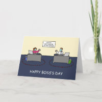 Happy Boss's Day Covid 19 Cartoon