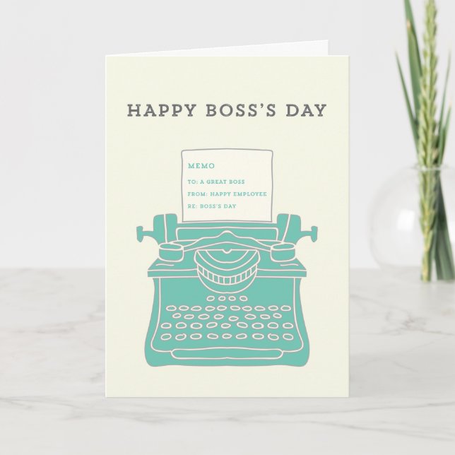 Happy Boss's Day Dankeskarte (Vorderseite)