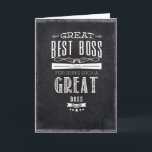 Happy Boss's Day Karte<br><div class="desc">Happy Boss's Day</div>