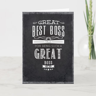 Happy Boss's Day Karte