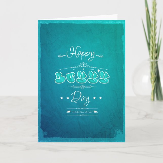 Happy Boss's Day Karte (Vorderseite)