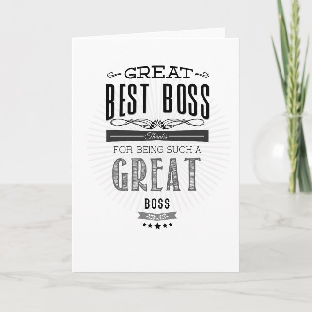 Happy Boss's Day Karte (Vorderseite)