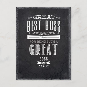 Happy Boss's Day Postkarte