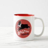 Happy Boston Terrier Running | Niedlicher Cartoon