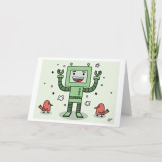 Happy Bot and Friends - Carte de voeux
