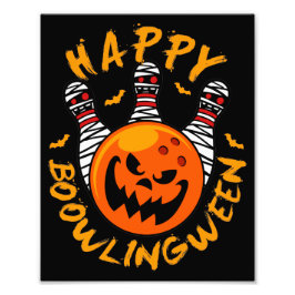 Happy Bowlingween Halloween Bowling Fotodruck