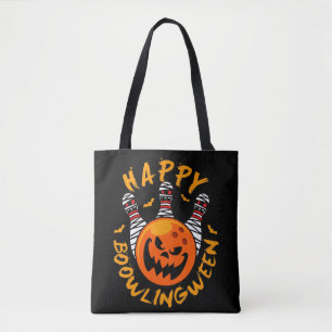 Happy Bowlingween Halloween Bowling Tasche