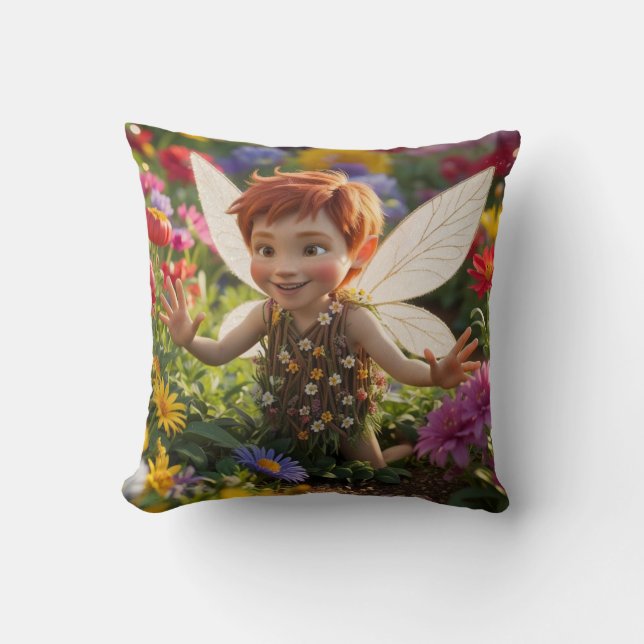 Happy Boy Fairy Kissen (Vorderseite)