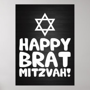 Happy Brat Mitzvah (Bar / Bat Mitzvah) Poster
