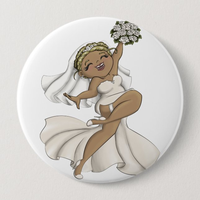 Happy Bride 02 Button (Vorderseite)