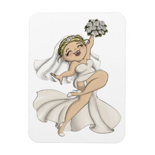 Happy Bride 02 Magnet
