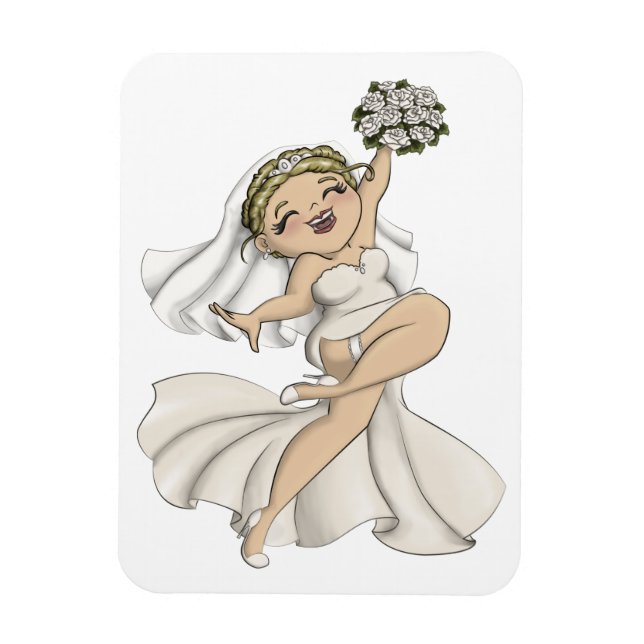 Happy Bride 02 Magnet (Vertikal)