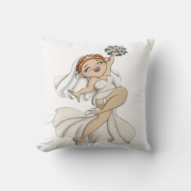 Happy Bride 03 Kissen (Vorderseite)