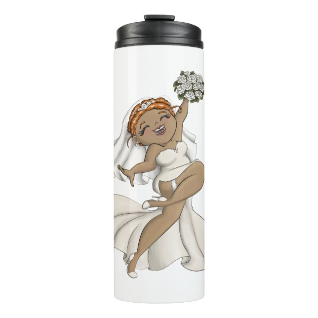 Happy Bride 03 Thermosbecher (Vorderseite)