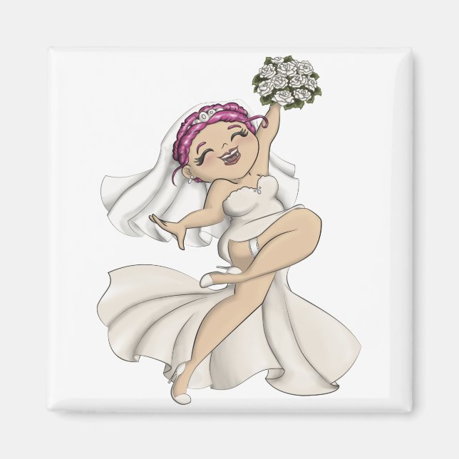 Happy Bride 05 Magnet (Vorne)