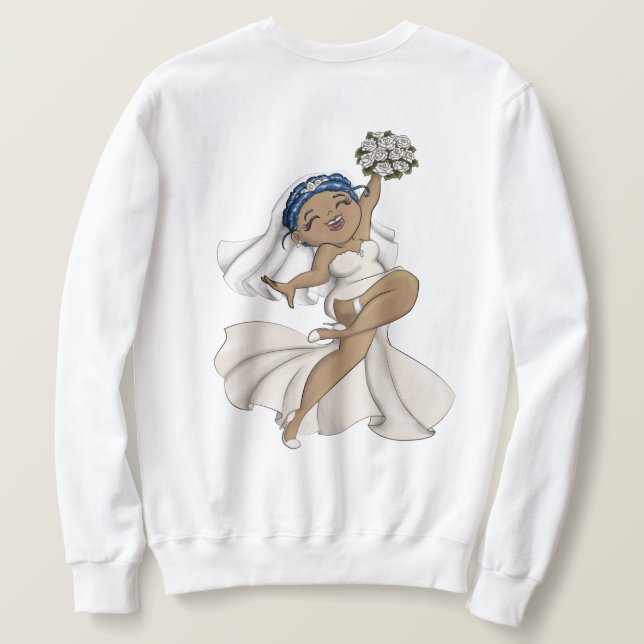 Happy Bride 07 Sweatshirt (Design Rückseite)