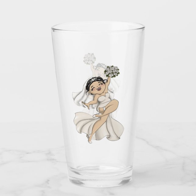 Happy Bride 11 Glas (Vorderseite)