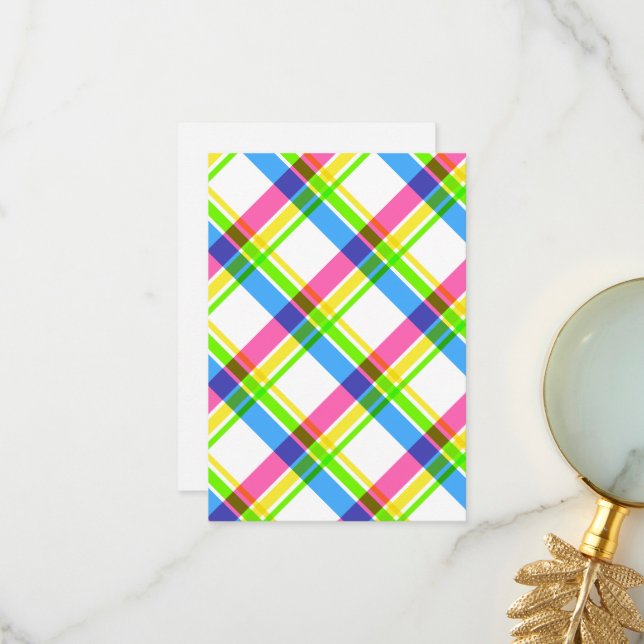 Happy & Bright bedankte Dankkartenkarten Dankeskarte (Vorderseite/Rückseite Beispiel)