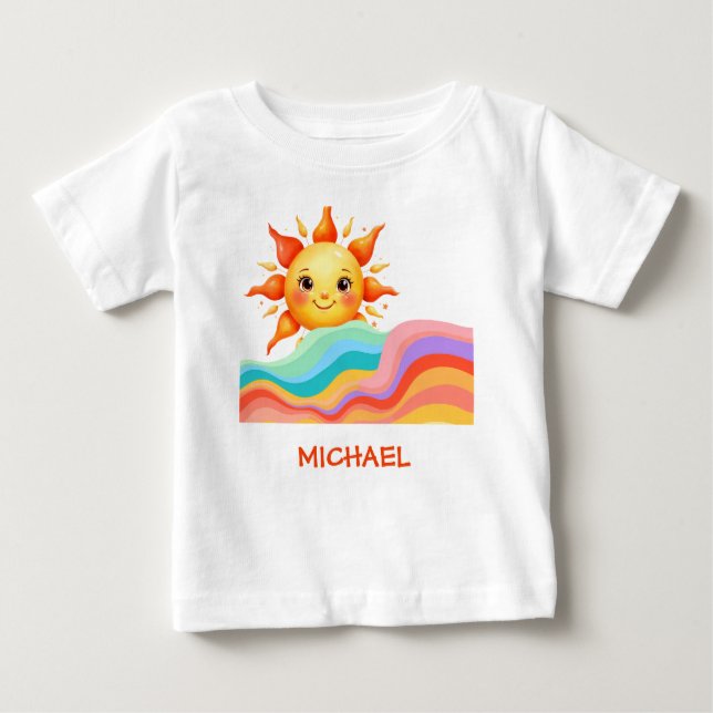 Happy Bright Sunshine Summer Baby T-shirt (Vorderseite)