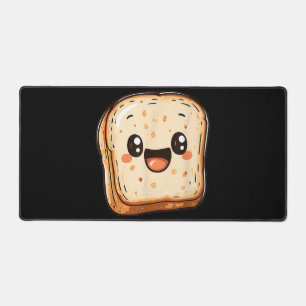 Happy Broad Slice Cartoon lächelnd Toast Schreibtischunterlage