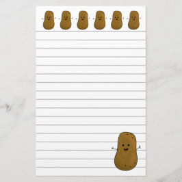 Happy Brown Potato Stationery Briefpapier