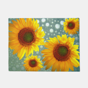 Happy Bubbly Sunblumen Fußmatte