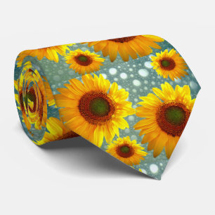 Happy Bubbly Sunblumen Krawatte