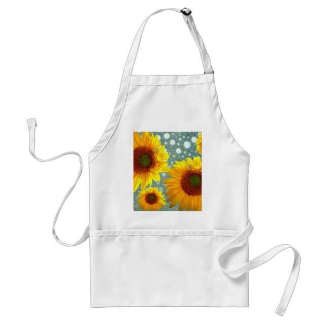 Happy Bubbly Sunblumen Schürze (Vorne)