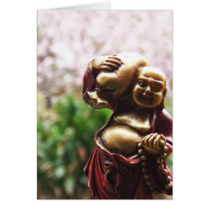 Happy Buddha Card