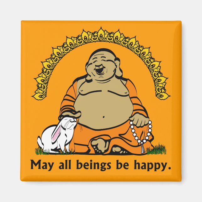 HAPPY BUDDHA MAGNET (Vorne)
