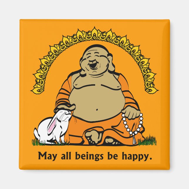 HAPPY BUDDHA MAGNET (Vorne)