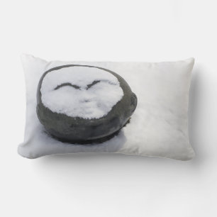 Happy Buddha mit schneegedämpft Lendenkissen