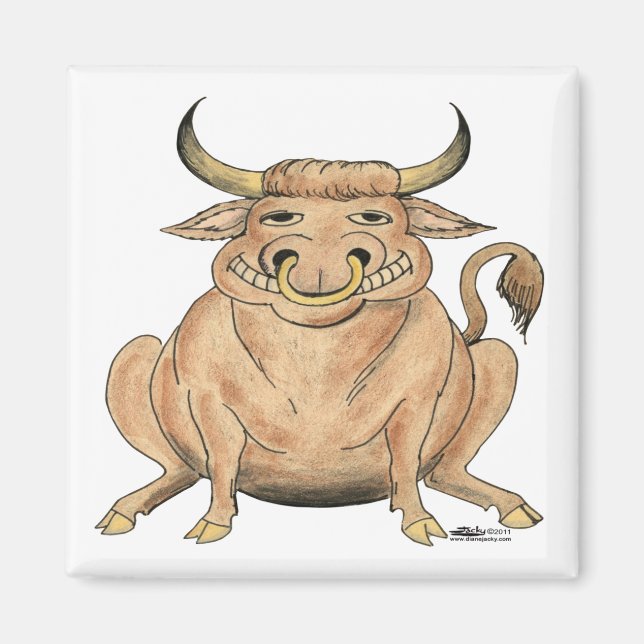 Happy Bull Magnet (Vorne)