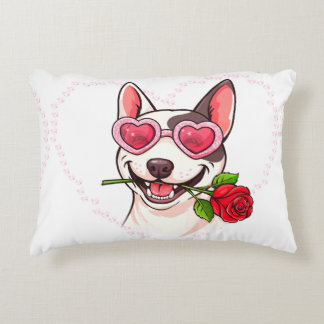 Happy bull terrier dekokissen