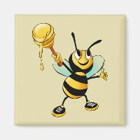 Happy Bumble Bee mit einem Scoop of Honey