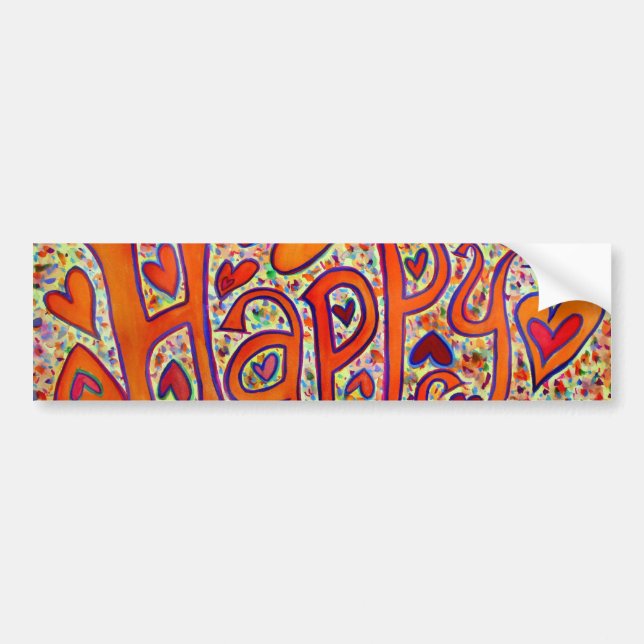 Happy Bumper Sticker (Devant)