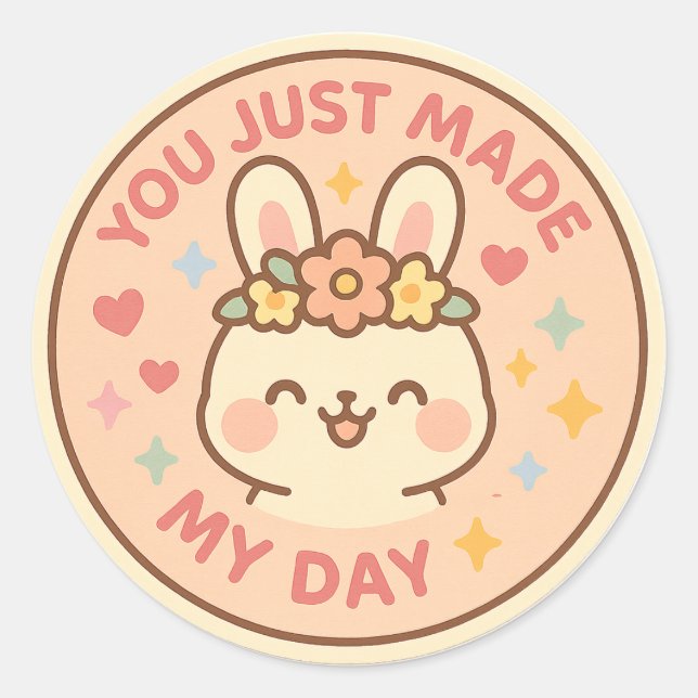 Happy Bunny Appreciation Sticker (Vorderseite)