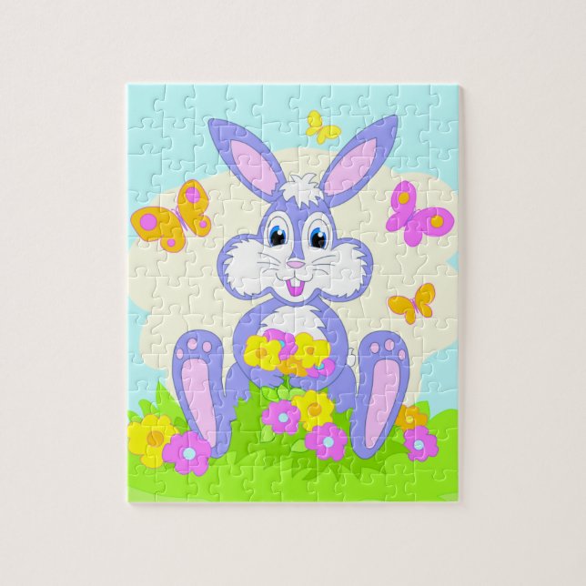 Happy Bunny Blume Schmetterlinge (Vertikal)