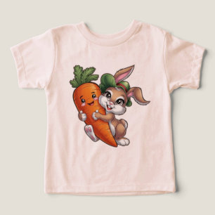 Happy Bunny mit einer riesigen Karotte